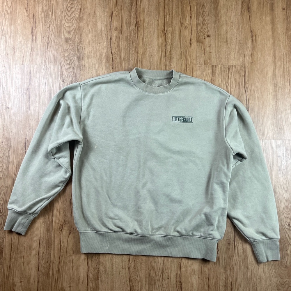 Luftgekühlt Porsche Crewneck Sweatshirt Mens Medium Oil Stain Artwork Design